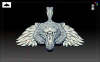 lion pendant 3D print model | 3D