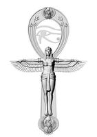 ISIS ANKH WITH SCARAB AND HORUS EYE | 3D