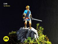 Link Figure BOTW Mossarium | 3D