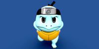 Ninja Squirtle - 3D print | 3D
