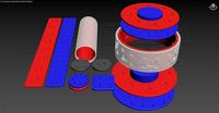 Inverted Magnetic Frictionless Axle and Bearing Kit - Concept | 3D