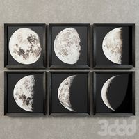 Restoration Hardware 1896 Moon photogravure prints