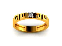Solitaire Women Engagement Ring 3dm STl OBJ FBX Render Details | 3D