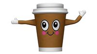 Coffee Cup Cartoon Character