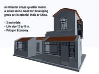 An Oriental shops quarters for 3d Art