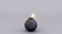 bomb with explode animation