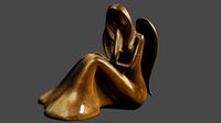 Angel  Sculpture Statue 3D Print Ready