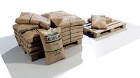 Pallet with Cement Bags
