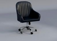 Faux Leather Upholstered Stylish Desk Chair