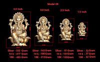 Ganesh Ji Model 08 Light Weight  Models in All Sizes  | 3D