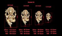 Ganesh Ji Model 03 Light Weight  Models in All Sizes  | 3D