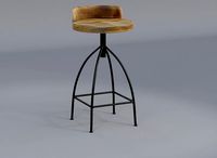 Molinaro Adjustable Height Bar Stool