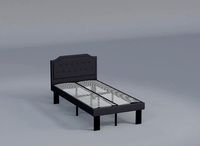 Glorious Upholstered Wooden Twin Bed