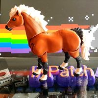 Horse - Flexi Articulated Animal - print-in-place | 3D