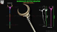 The KhonShu Crescent Scythe - Moon Knight Marvel Cosplay | 3D