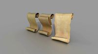 Set of three papyrus scrolls PBR