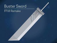 Buster Sword Final Fantasy VII Remake | 3D