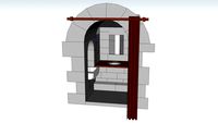 Medieval garita toilet