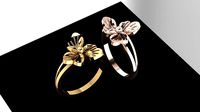 flower ring for women | 3D