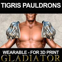 Tigris of Gaul Pauldrons 3D print model | 3D