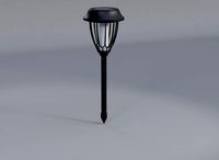 Modern Color Changing 4Pack Black Solar Path Light