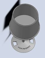 A plastic cup for friends for 3d print | 3D