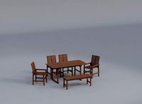 Modern Boho Acacia Wood Butterfly Leaf Outdoor Dining Set