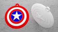 Chaveiro Escudo Capitao America | 3D