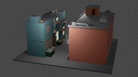 low poly lane Blender 3D | 3D