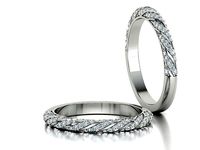 Twisted Diamond Eternity Ring 3Dprint model 0357 | 3D