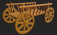 wooden cart