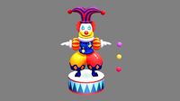 Cartoon Amusement Park Clown Show - juggler