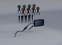 Pathway 8 Globe Bulbs Solar Powered Outdoor String Lights