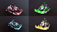 4LowPolyKartsWithPlayerPack 2