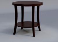 Perth Contemporary Oval Shelf End Table
