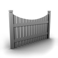Woode Fence 3D Model