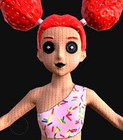 Cartoon toy girl