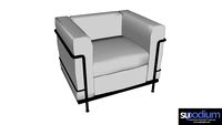 Poltrona Le Corbusier LC2 Chair