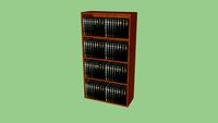 Bookcase with encyclopedia