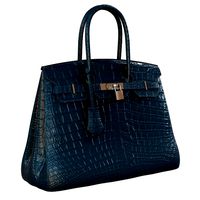 hermes birkin bag blue crocodile leather