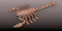 scorpion flex low poly