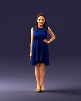 woman in blue dress 0035