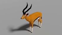 cartoon gazelle