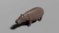 cartoon hippopotamus