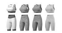woman sportswear 01 base mesh design kit