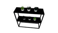 sidetable with plants