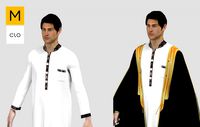 arab men cloak abaya md 390 royalty free license