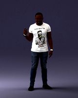 black man peace pose 0902