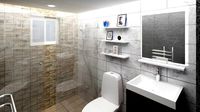 Minimal small bathroom