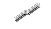 Basic Grating Stair Double Run